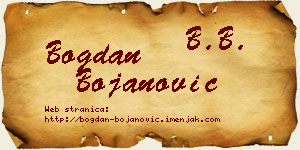Bogdan Bojanović vizit kartica